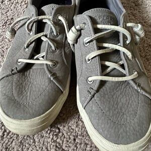 Sperry Gray Boat Shoes with Timeless Appeal